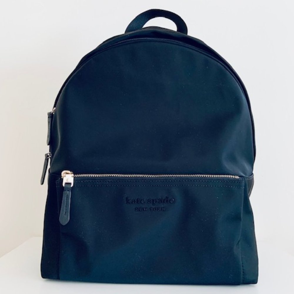 Kate Spade nylon city pack large black backpack